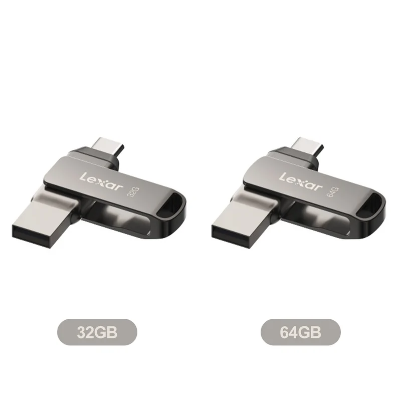 Lexar JumpDrive Dual Drive D400 USB 3.2 Gen 1 Type-C & Type-A 100MB/s Read Flash Drive (32GB, 64GB)