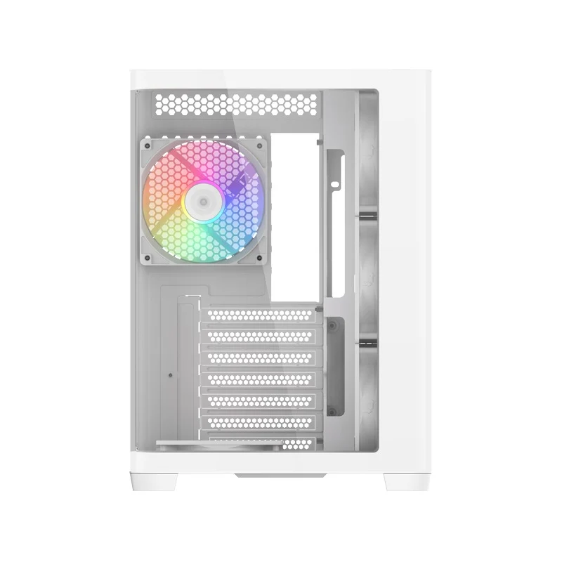 Sama V60 Mid-Tower Dual Chamber PC Case (Black, White)