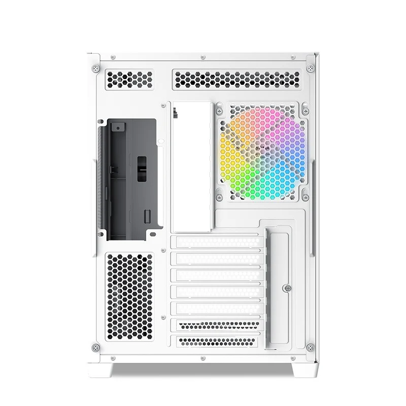 Sama V60 Mid-Tower Dual Chamber PC Case (Black, White)