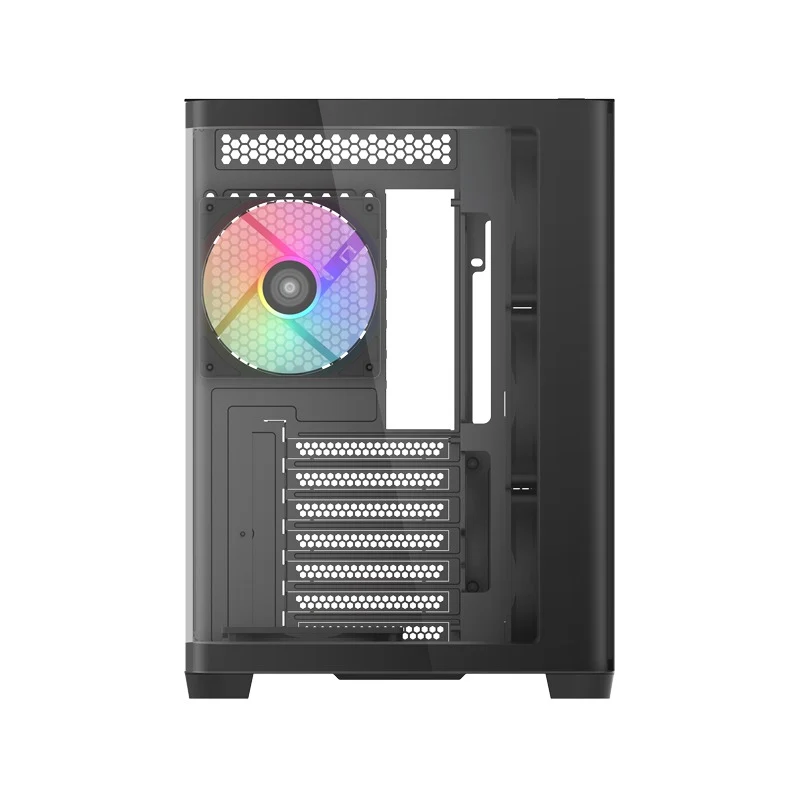 Sama V60 Mid-Tower Dual Chamber PC Case (Black, White)