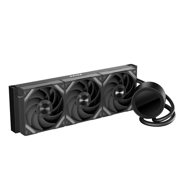 Sama Q70 360mm AIO CPU Cooler with Detachable 2.8" LCD Screen (Black, White)