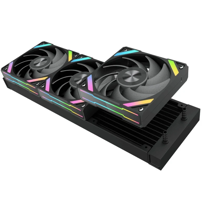 Sama Q70 360mm AIO CPU Cooler with Detachable 2.8" LCD Screen (Black, White)