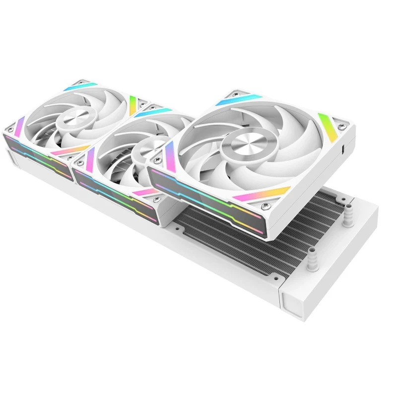 Sama Q70 360mm AIO CPU Cooler with Detachable 2.8" LCD Screen (Black, White)