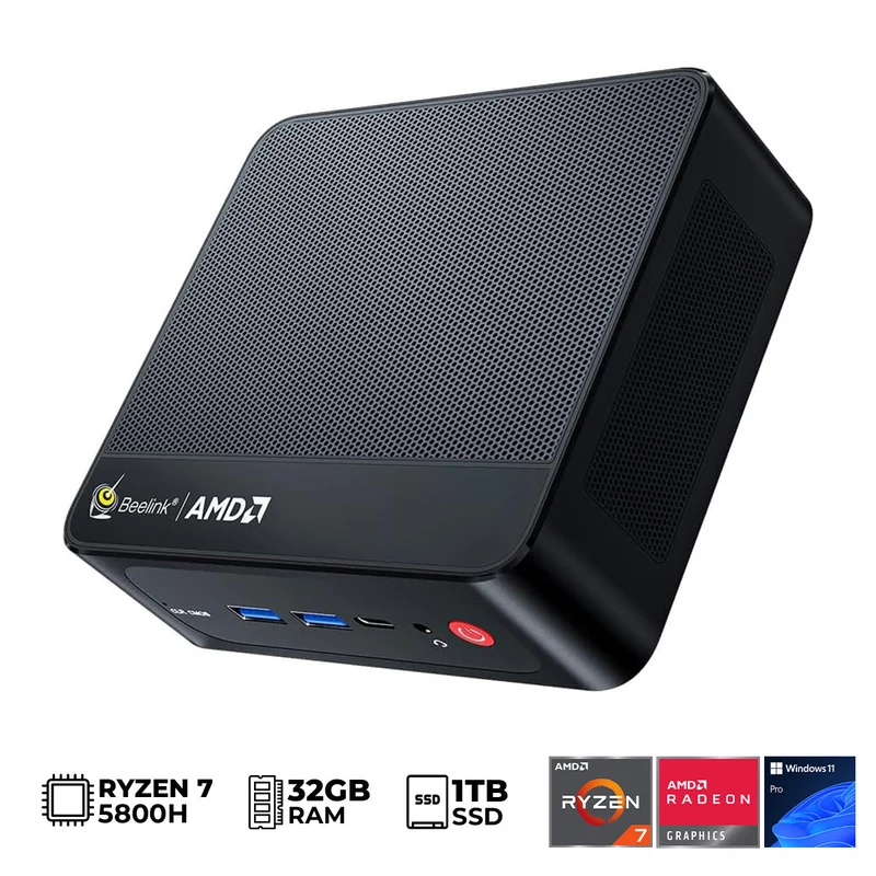 Beelink SER5 Pro AMD Ryzen 7 5800H (16GB+500GB | 32GB+1TB) Windows 11 Pro Mini PC