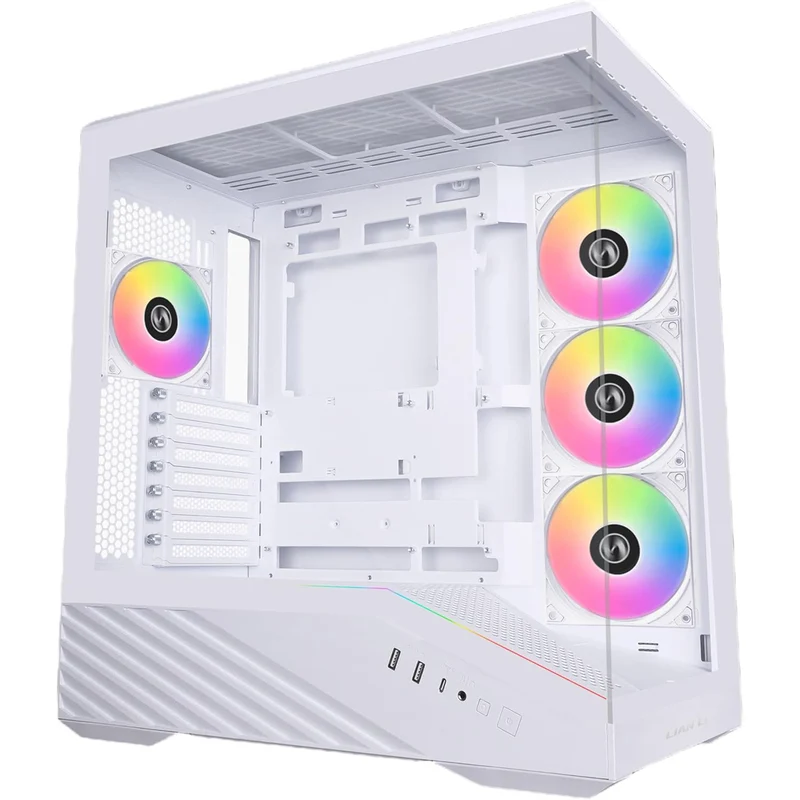 Lian Li V100 Vector ATX Mid-Tower Case (White) (G99.V100W.00)