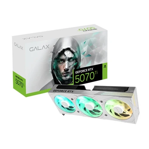 Galax RTX GeForce 5070 Ti Ex Gamer 16GB GDDR7 Graphics Card White (57IZN6MDBVGW)