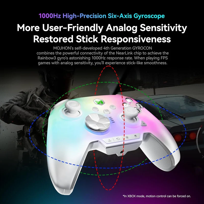 Bigbig Won Rainbow 3 Wireless Gaming Controller for Win 10&11 / Switch / Switch 2 / Android / iOS