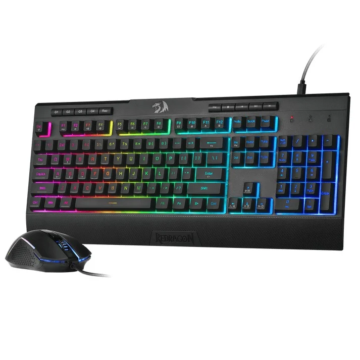 Redragon S151 Gaming Essentials Wired Keyboard & Mouse Bundle (Black)