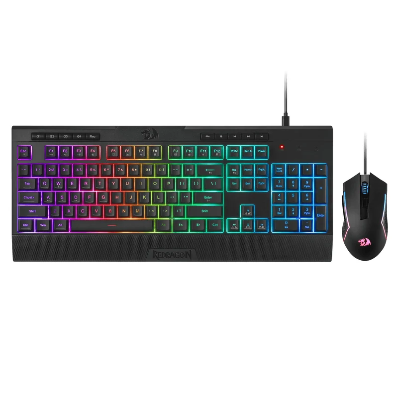 Redragon S151 Gaming Essentials Wired Keyboard & Mouse Bundle (Black)