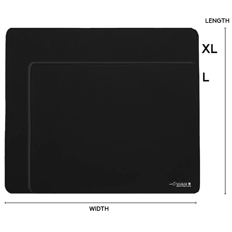 Artisan Zero Classic Gaming Mousepad - Black (XSOFT, SOFT, MID) (L, XL)