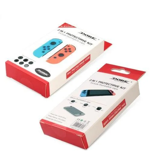 Dobe NSW 2 In 1 Protective Kit Include Thumbstick Caps TNS-1853