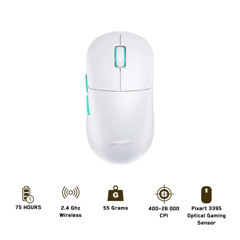 Cherry Xtrfy M8 Wireless Ultra Light Gaming Mouse (White)