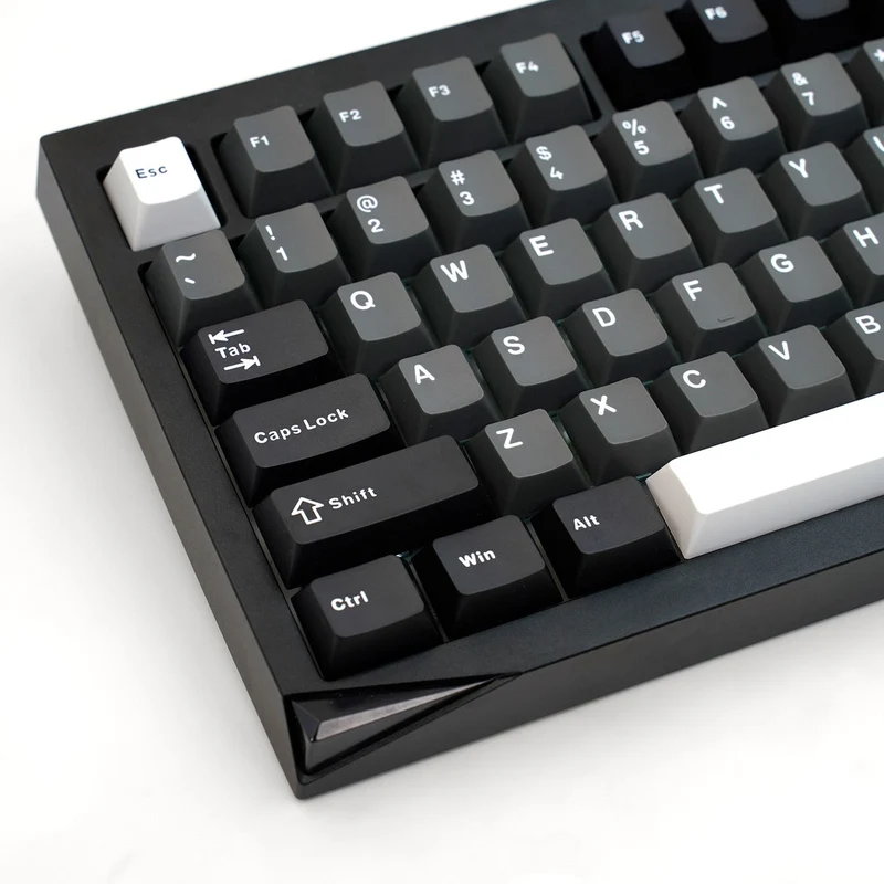 Akko Mineral 01 VIA Black & Silver Aluminum Curved Design Case Multi-Mode RGB Hot-Swappable Mechanical Keyboard (Akko Stellar Rose Switch)