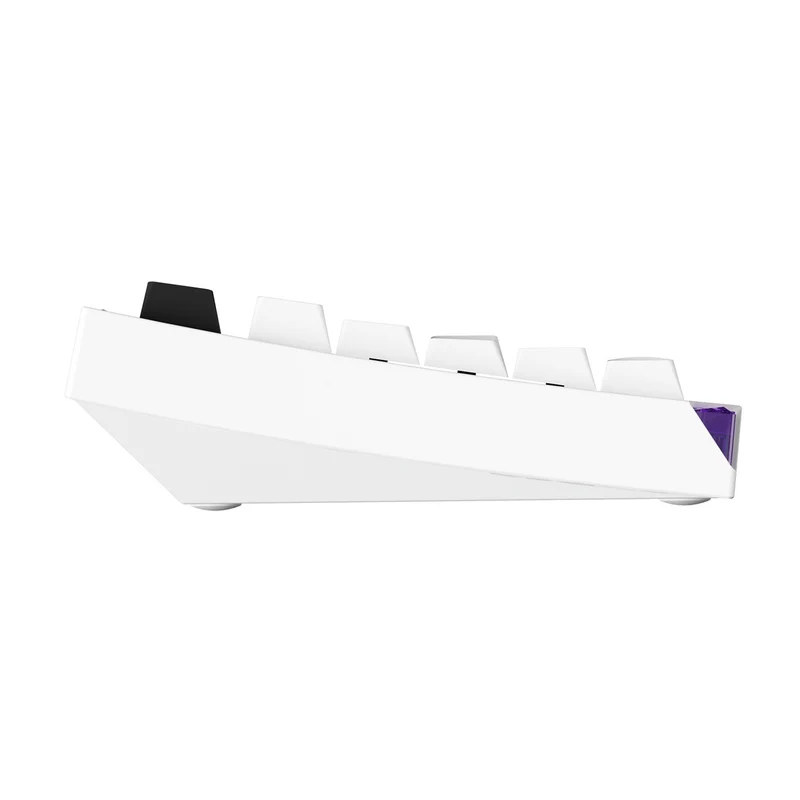 Akko Mineral 01 VIA Black on White Aluminum Curved Design Case Multi-Mode RGB Hot-Swappable Mechanical Keyboard (Akko Stellar Rose Switch)