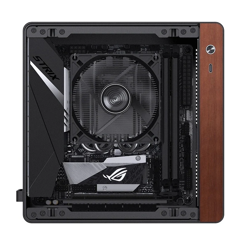 Jonsbo NV10 ITX Mini Computer Case (Black, Silver)