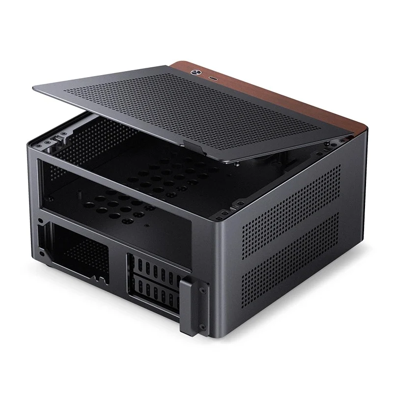 Jonsbo NV10 ITX Mini Computer Case (Black, Silver)