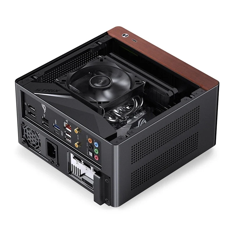 Jonsbo NV10 ITX Mini Computer Case (Black, Silver)