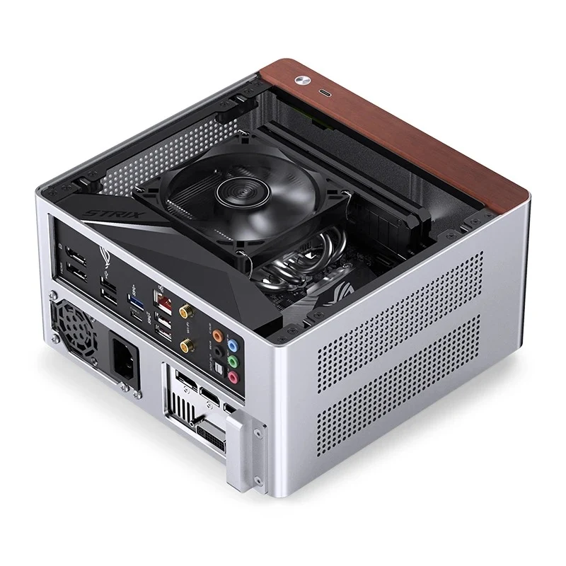 Jonsbo NV10 ITX Mini Computer Case (Black, Silver)
