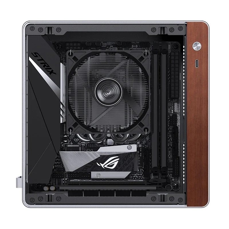 Jonsbo NV10 ITX Mini Computer Case (Black, Silver)
