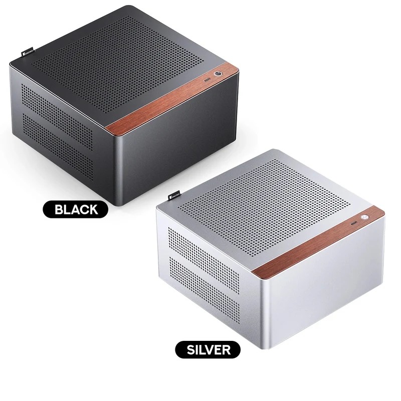Jonsbo NV10 ITX Mini Computer Case (Black, Silver)