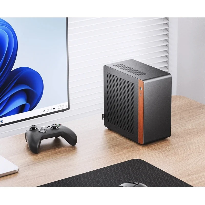 Jonsbo N10 ITX Mini Computer Case (Black, Silver)
