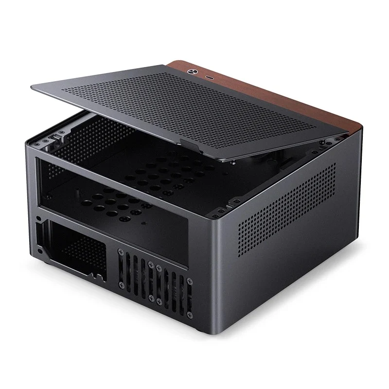 Jonsbo N10 ITX Mini Computer Case (Black, Silver)