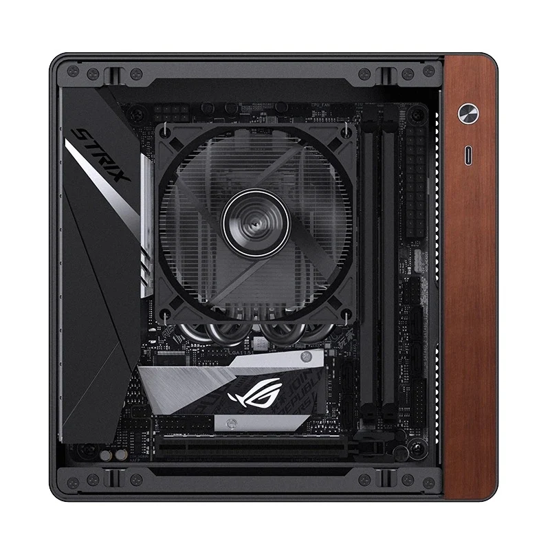 Jonsbo N10 ITX Mini Computer Case (Black, Silver)