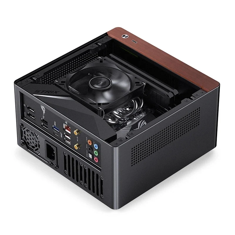 Jonsbo N10 ITX Mini Computer Case (Black, Silver)