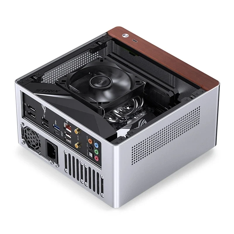 Jonsbo N10 ITX Mini Computer Case (Black, Silver)