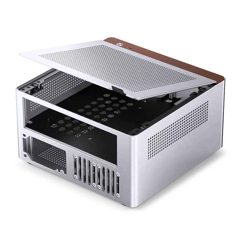 Jonsbo N10 ITX Mini Computer Case (Black, Silver)