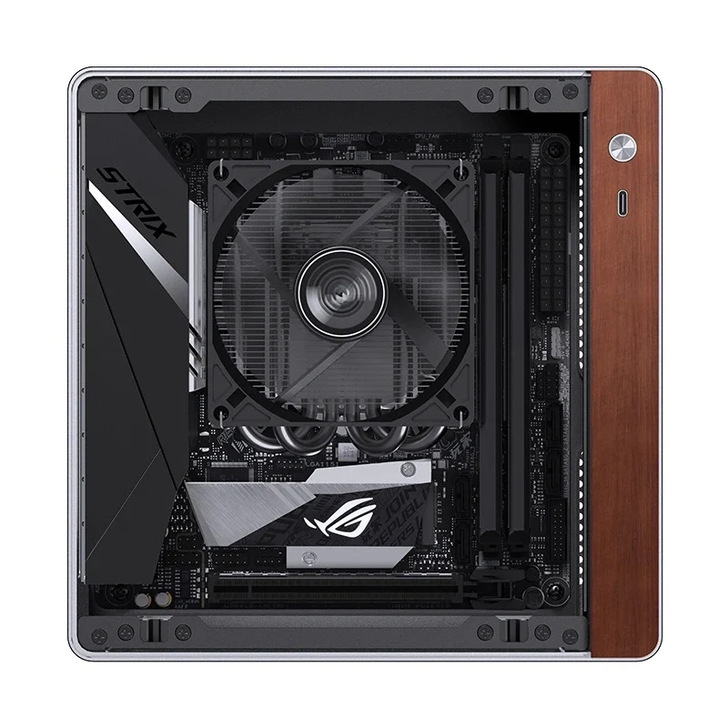 Jonsbo N10 ITX Mini Computer Case (Black, Silver)