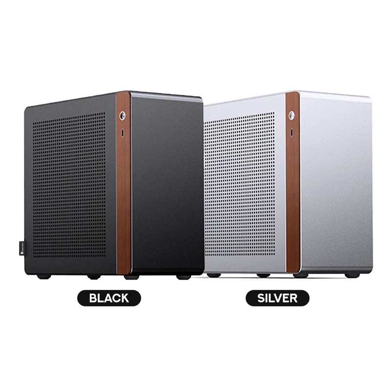 Jonsbo N10 ITX Mini Computer Case (Black, Silver)