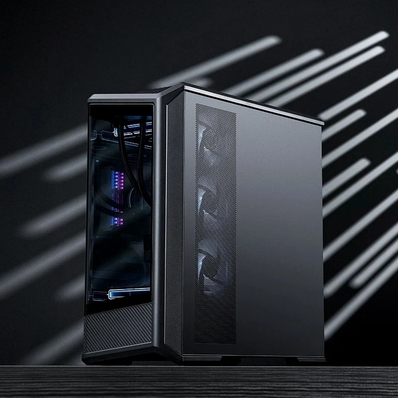Jonsbo D400 ATX Computer Case (Black, White)