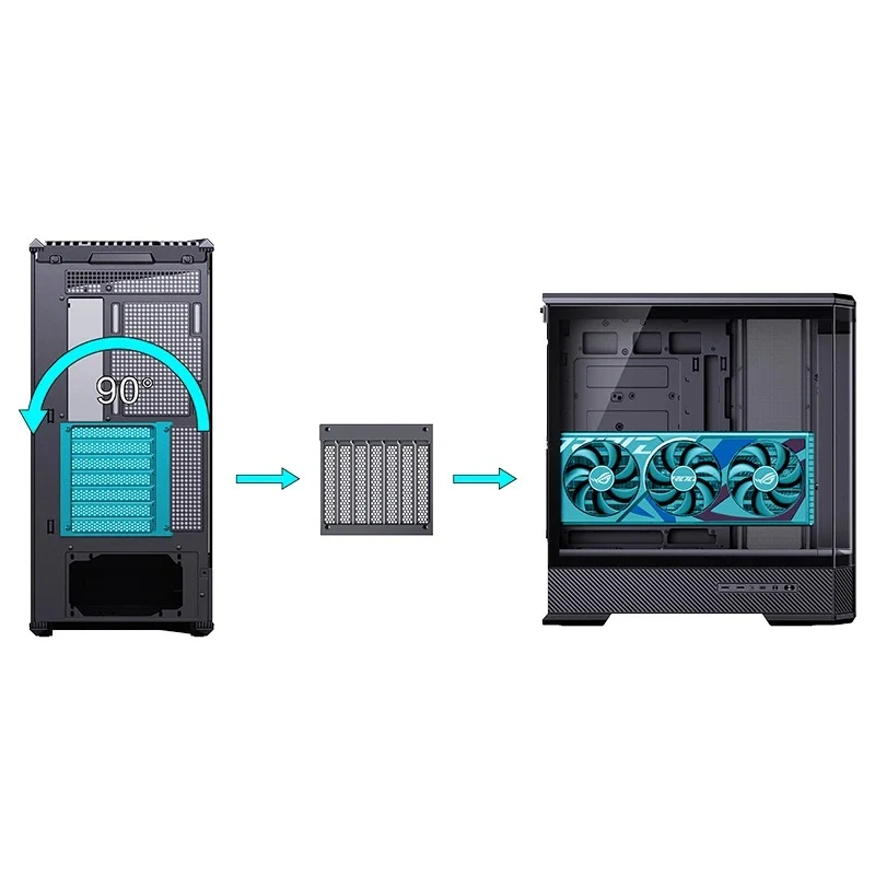 Jonsbo D400 ATX Computer Case (Black, White)