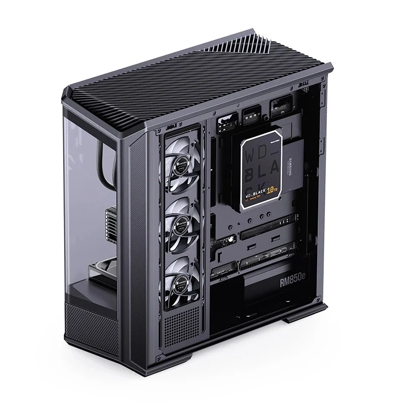 Jonsbo D400 ATX Computer Case (Black, White)