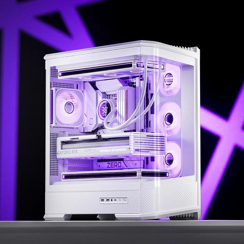 Jonsbo D400 ATX Computer Case (Black, White)