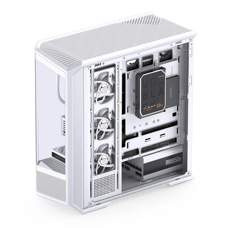 Jonsbo D400 ATX Computer Case (Black, White)