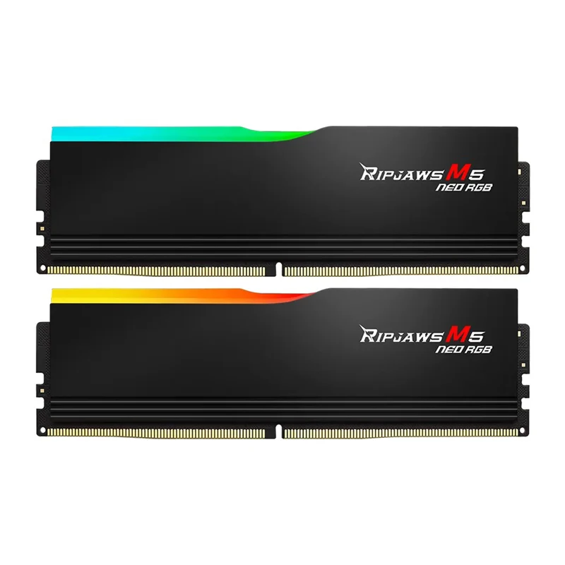 G.Skill Ripjaws M5 Neo RGB 32GB (2x16GB) DDR5 6000 MT/s CL30-38-38-96 1.35V AMD EXPO Desktop Memory (Matte Black) (F5-6000J3038F16GX2-RM5NRK)