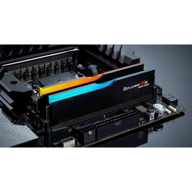 G.Skill Ripjaws M5 Neo RGB 32GB (2x16GB) DDR5 6000 MT/s CL30-38-38-96 1.35V AMD EXPO Desktop Memory (Matte Black) (F5-6000J3038F16GX2-RM5NRK)