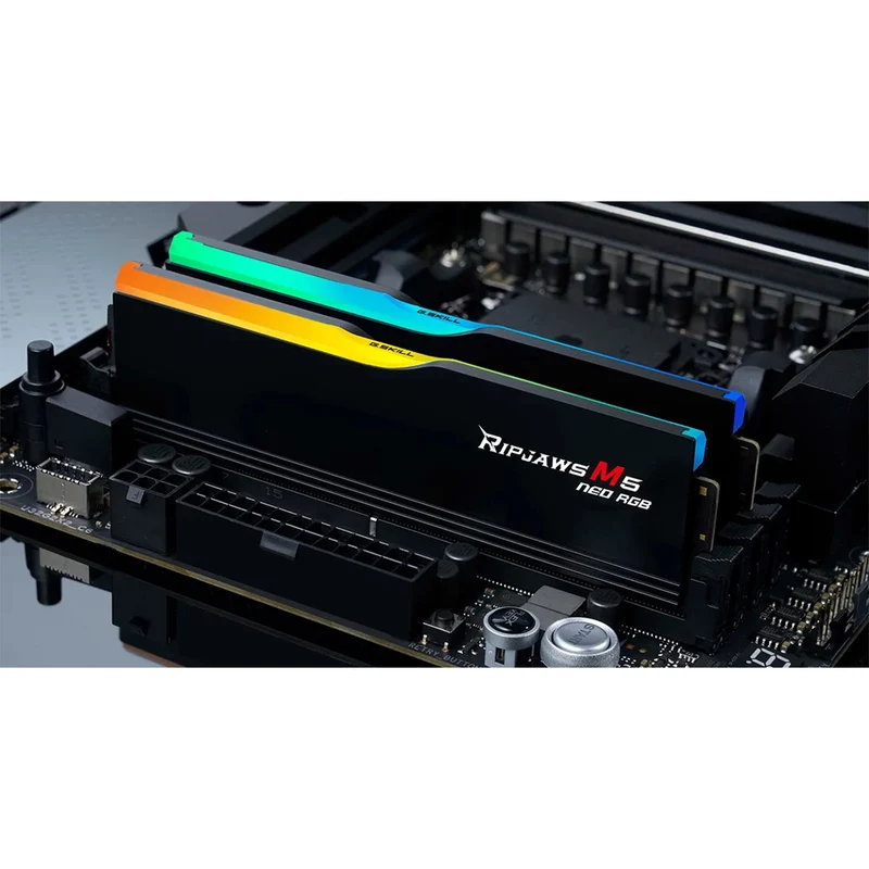 G.Skill Ripjaws M5 Neo RGB 32GB (2x16GB) DDR5 6000 MT/s CL30-38-38-96 1.35V AMD EXPO Desktop Memory (Matte Black) (F5-6000J3038F16GX2-RM5NRK)