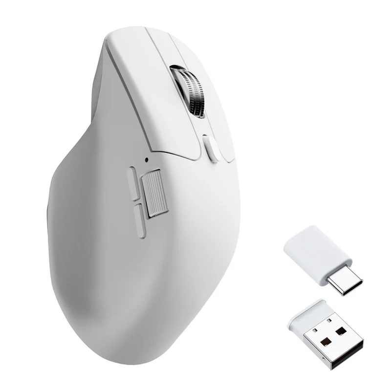 Keychron M6 Pixart 3311 1K Polling Rate Wireless Mouse (Black, White) (M6S-A71, M6S-B71)