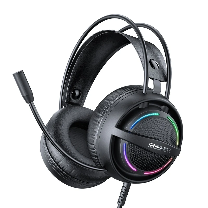 Onikuma X88 RGB Wired Gaming Headphone (Black)