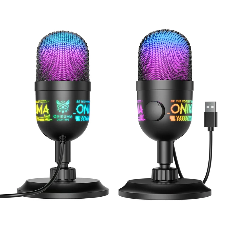 Onikuma M930 RGB USB Condenser Microphone (Black)