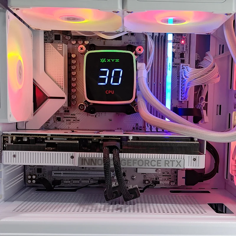 Aurora Atom White Desktop Gaming PC | AMD Ryzen 5 7400 | 32GB RAM | 1TB SSD | RTX 5070 OC | Windows 11 Pro