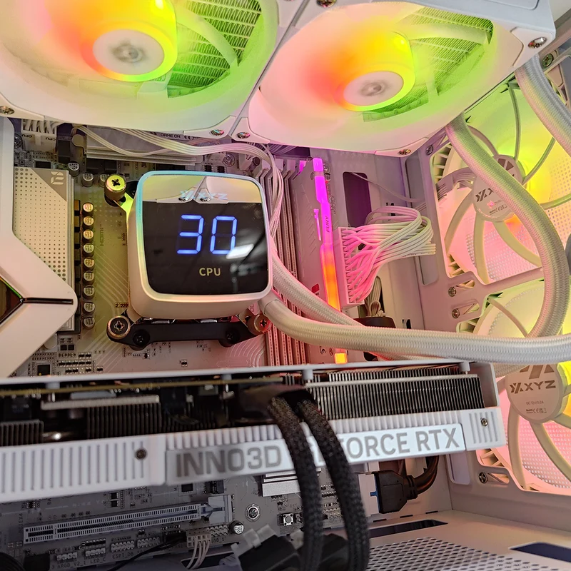 Aurora Atom White Desktop Gaming PC | AMD Ryzen 5 7400 | 32GB RAM | 1TB SSD | RTX 5070 OC | Windows 11 Pro