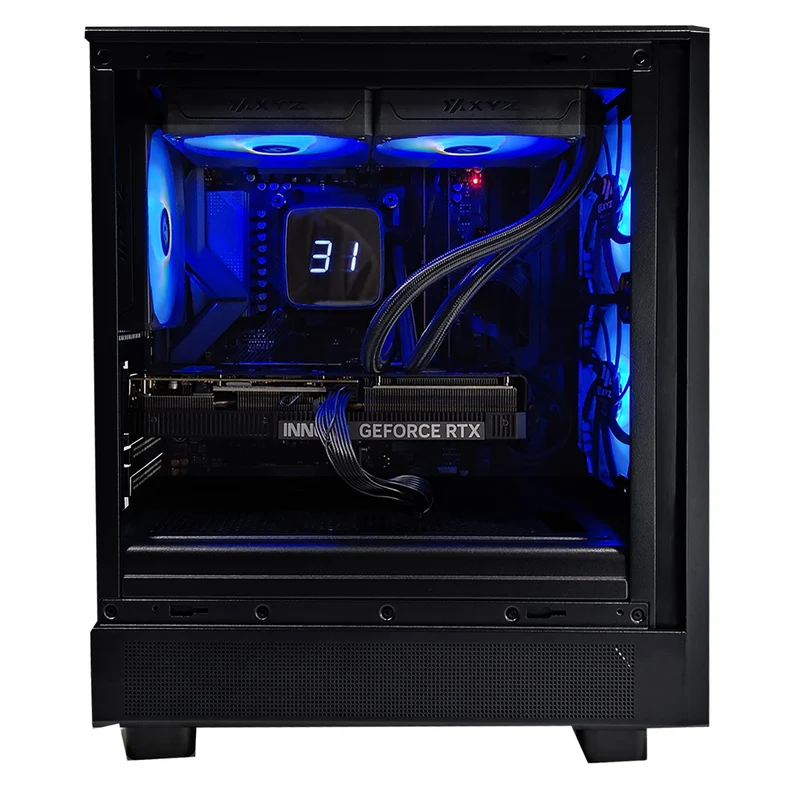 Aurora Atom Black Desktop Gaming PC | AMD Ryzen 5 7400 | 32GB RAM | 1TB SSD | RTX 5070 OC | Windows 11 Pro