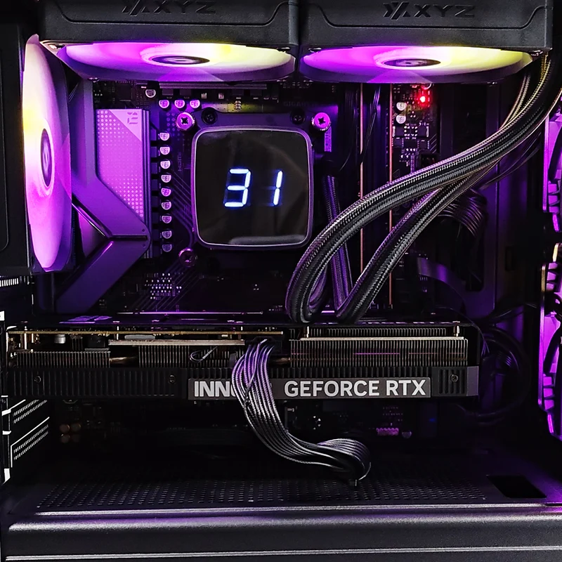 Aurora Atom Black Desktop Gaming PC | AMD Ryzen 5 7400 | 32GB RAM | 1TB SSD | RTX 5070 OC | Windows 11 Pro