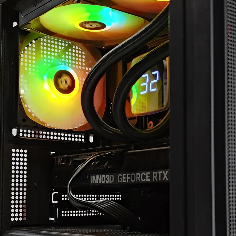 Aurora Atom Black Desktop Gaming PC | AMD Ryzen 5 7400 | 32GB RAM | 1TB SSD | RTX 5070 OC | Windows 11 Pro