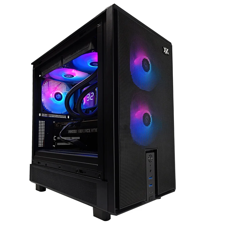Aurora Atom Black Desktop Gaming PC | AMD Ryzen 5 7400 | 32GB RAM | 1TB SSD | RTX 5070 OC | Windows 11 Pro