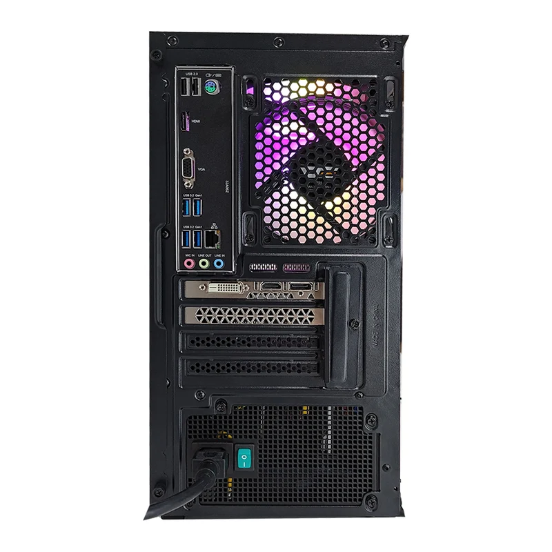 Alpha M305 TG Black Desktop Gaming PC | AMD Ryzen 5 5500 | 16GB RAM | 512GB SSD | RTX 3050 | Windows 11 Pro